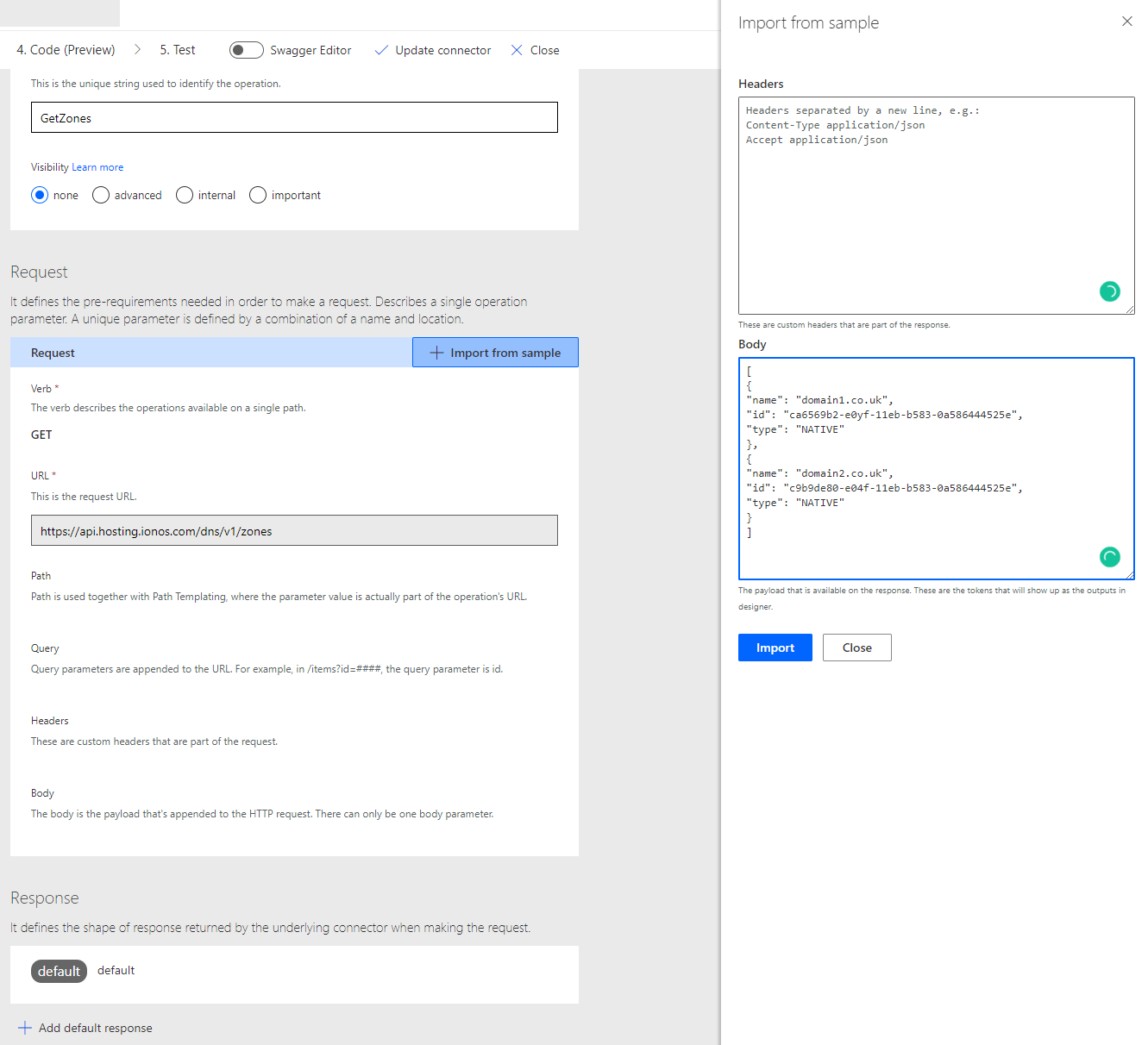 Backup and restore IONOS DNS records using Power Automate, API ...